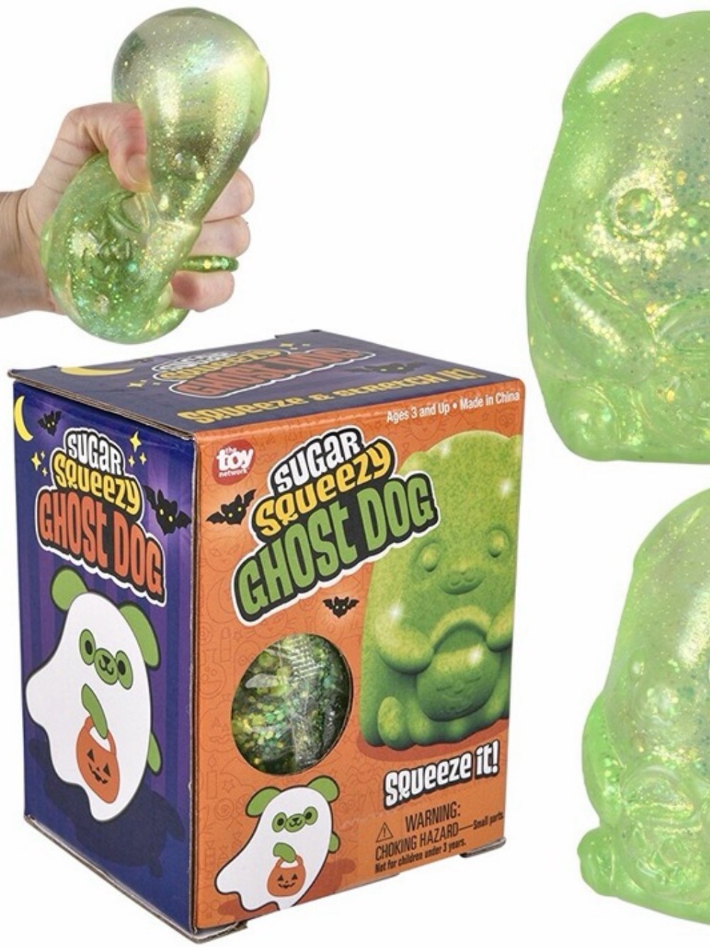 Ghost Dog Stretchy Sensory Toy - Green